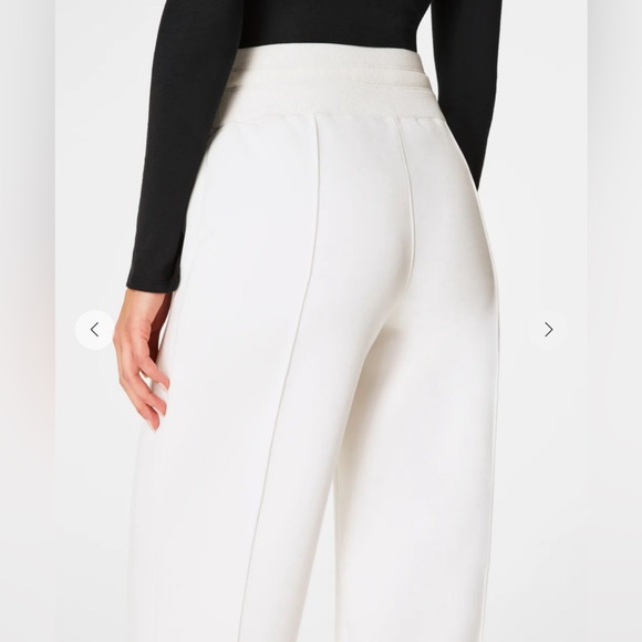 SPANX Women’s Size Large Tall White Airessentials Luxe Straight Leg Pants - Picture 4 of 11